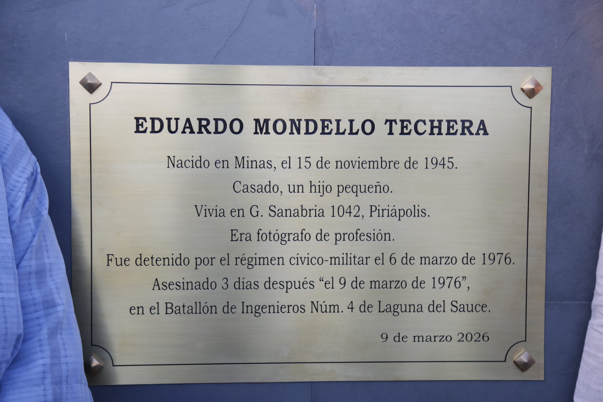 Piriápolis recordó a Eduardo Mondello a 50 años de su asesinato