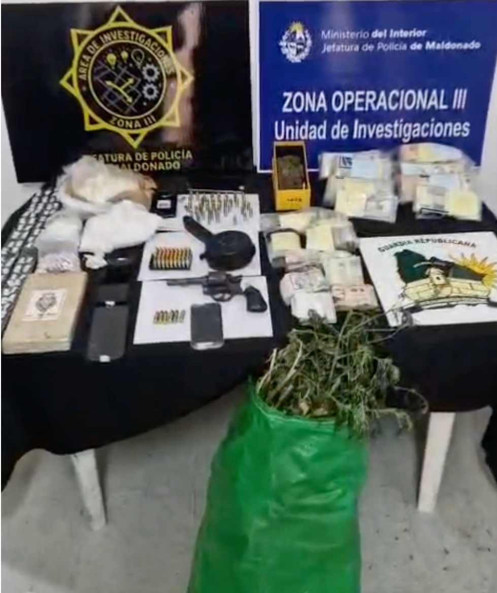 Operación No Tier 2: cinco detenidos y droga incautada en San Carlos