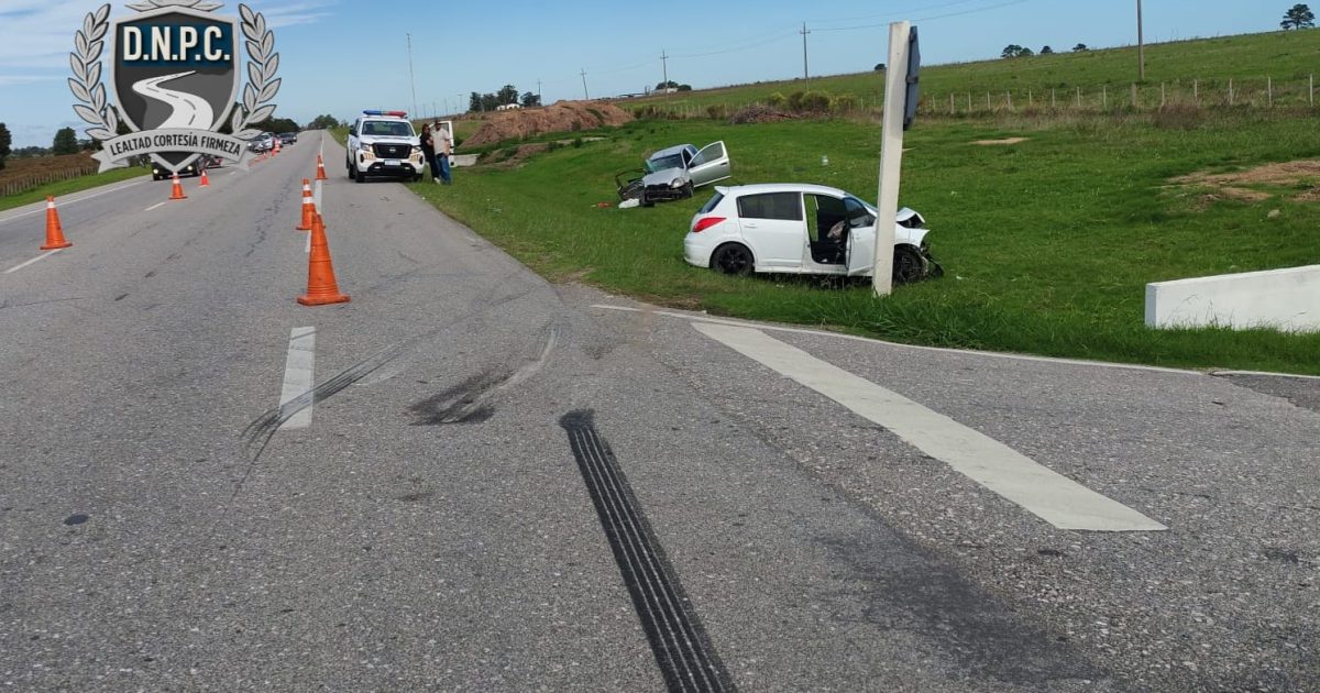 Choque en Ruta 9 deja siete lesionados en Gregorio Aznárez