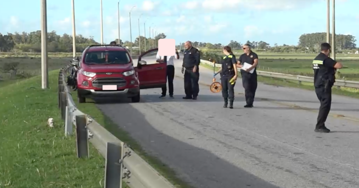 Accidente de tránsito en Ruta 39: motociclista con fractura de muñeca tras colisión con camioneta