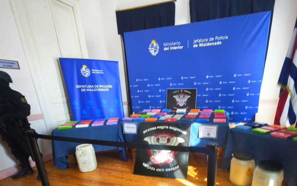 Golpe al narcotráfico: incautan más de 53 kilos de cocaína en Maldonado y condenan a un hombre