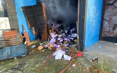 Fuego en galpón movilizó a Bomberos en Maldonado
